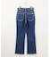 【美Denimシリーズ】センタープレスセミフレア デニム