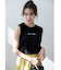 【洗える】ノースリーブロゴ Tシャツ