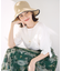 【WEB・一部店舗限定】ハッチングフラワープリント スカート