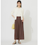 【洗える】レーシーディテールフレンチ ニット
