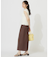 【洗える】レーシーディテールフレンチ ニット