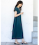 【接触冷感・UVカット・洗える】ハイストレッチスムースサイドプリーツ ワンピース