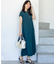 【接触冷感・UVカット・洗える】ハイストレッチスムースサイドプリーツ ワンピース