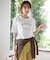 【洗える】ロゴ刺繍 Tシャツ