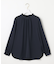 【洗える】フリルネックスタンド ブラウス