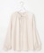 【前後着用可能】ギャザーネック ブラウス