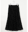 【2SET】フェザー ニット × フロッキー スカート