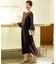 【Lily Calin】レース×プリーツコンビ ドレス