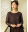 【Lily Calin】レース×プリーツコンビ ドレス