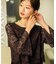 【Lily Calin】レース×プリーツコンビ ドレス
