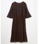【Lily Calin】レース×プリーツコンビ ドレス