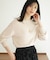 【2SET・前後着用可】フェザー ニット × フロッキー スカート