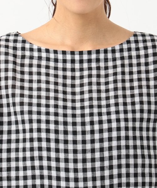 23区【極美品タグあり、洗える】LIBECO リネン2WAYブラウス マガジン掲載】LIBECO リネン2WAYブラウス(検索番号K96