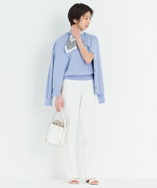 洗える】2WAYストレッチギャバ ストレート パンツ｜ニジュウ