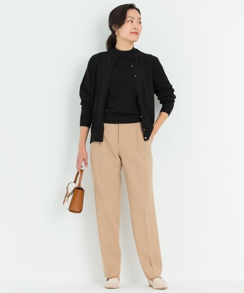 洗える】2WAYストレッチギャバ ストレート パンツ｜ニジュウ