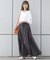 ナイロンタスラン ギャザーマキシ スカート