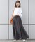 ナイロンタスラン ギャザーマキシ スカート