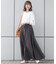 ナイロンタスラン ギャザーマキシ スカート