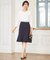 【セットアップ対応】トリアセダブルジョーゼット フレア スカート