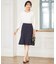 【セットアップ対応】トリアセダブルジョーゼット フレア スカート