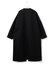 コットンリネンカルゼ ノーカラーコート