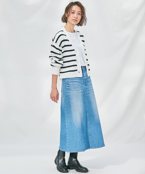 23区DENIM フレア デニム スカート｜ニジュウサンクの通販｜&mall