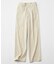 コットンリネンストレッチ ストレートタック パンツ