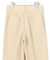 コットンリネンストレッチ ストレートタック パンツ