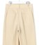 コットンリネンストレッチ ストレートタック パンツ
