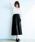 コットンリネンストレッチ セミフレアスカート