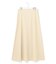 コットンリネンストレッチ セミフレアスカート