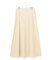 コットンリネンストレッチ セミフレアスカート