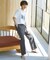【SLOW/セットアップ対応】サーマルピケ スリット入り ストレート パンツ