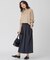 【CLASSY.1月号掲載】マットエアリータフタ フレア スカート