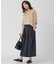 【CLASSY.1月号掲載】マットエアリータフタ フレア スカート