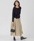 【CLASSY.1月号掲載】マットエアリータフタ フレア スカート
