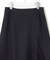 ウール圧縮スムース アシンメトリー フレアスカート
