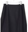 ウール圧縮スムース アシンメトリー フレアスカート