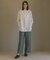 【23区 | 5525gallery】ウールストレッチ ワイド パンツ