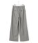 ウールミルドストレッチチェック ワイドパンツ