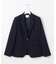 【セットアップ対応/洗える】トリアセダブルジョーゼット テーラード ジャケット