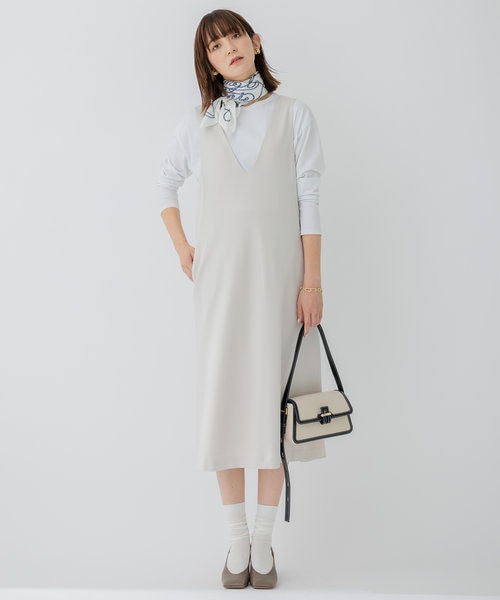 【洗える】ポリバレントポンチ ジャンパースカート 32サイズ 洗える】ポリバレントポンチ ジャンパースカート｜ニジュウ