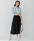 【洗える】テンセルストレッチ フレア ニットスカート