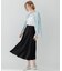 【洗える】テンセルストレッチ フレア ニットスカート