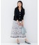 【洗える】スカーフパネルプリント スカート