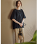 【SLOW/洗える】バックサテンストレッチ ベイカーパンツ