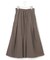【洗える】マットナイロンタフタ タック スカート