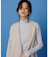 【CLASSY.6月号掲載】リネンレーヨンストレッチ  ロング ジレ