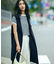 【CLASSY.6月号掲載】リネンレーヨンストレッチ  ロング ジレ