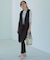 【CLASSY.6月号掲載】リネンレーヨンストレッチ  ロング ジレ